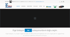 Desktop Screenshot of ergeizolasyon.com.tr