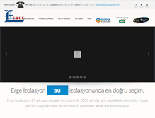 Tablet Screenshot of ergeizolasyon.com.tr